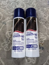 2 Clairol Root Touch-Up Color Refreshing Spray Dark BROWN Nice 'n Easy 3.7 oz Ea