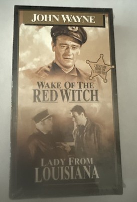John Wayne Wake Of Red Witch / Lady from Louisiana VHS Unopened