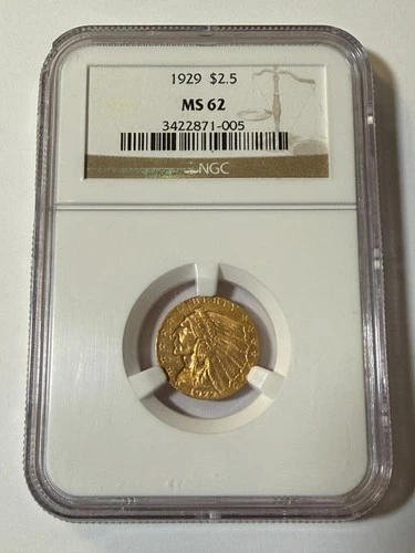 1929-P Indian Quarter Eagle — photo from the most recent tracked eBay sale