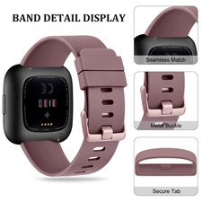 For Fitbit Versa / Versa 2 /Lite Strap Classic Buckle Soft Silicone Watch Band