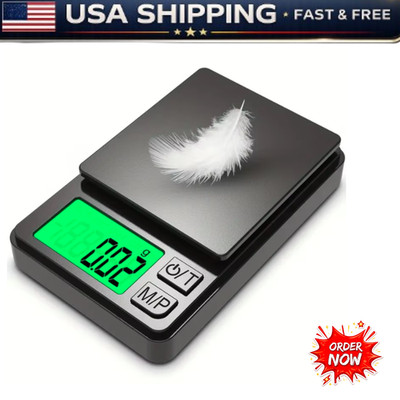 Pocket Scale, 1000G X 0.01G Precision Gram Scale Small Digital Scale Grams Ounce
