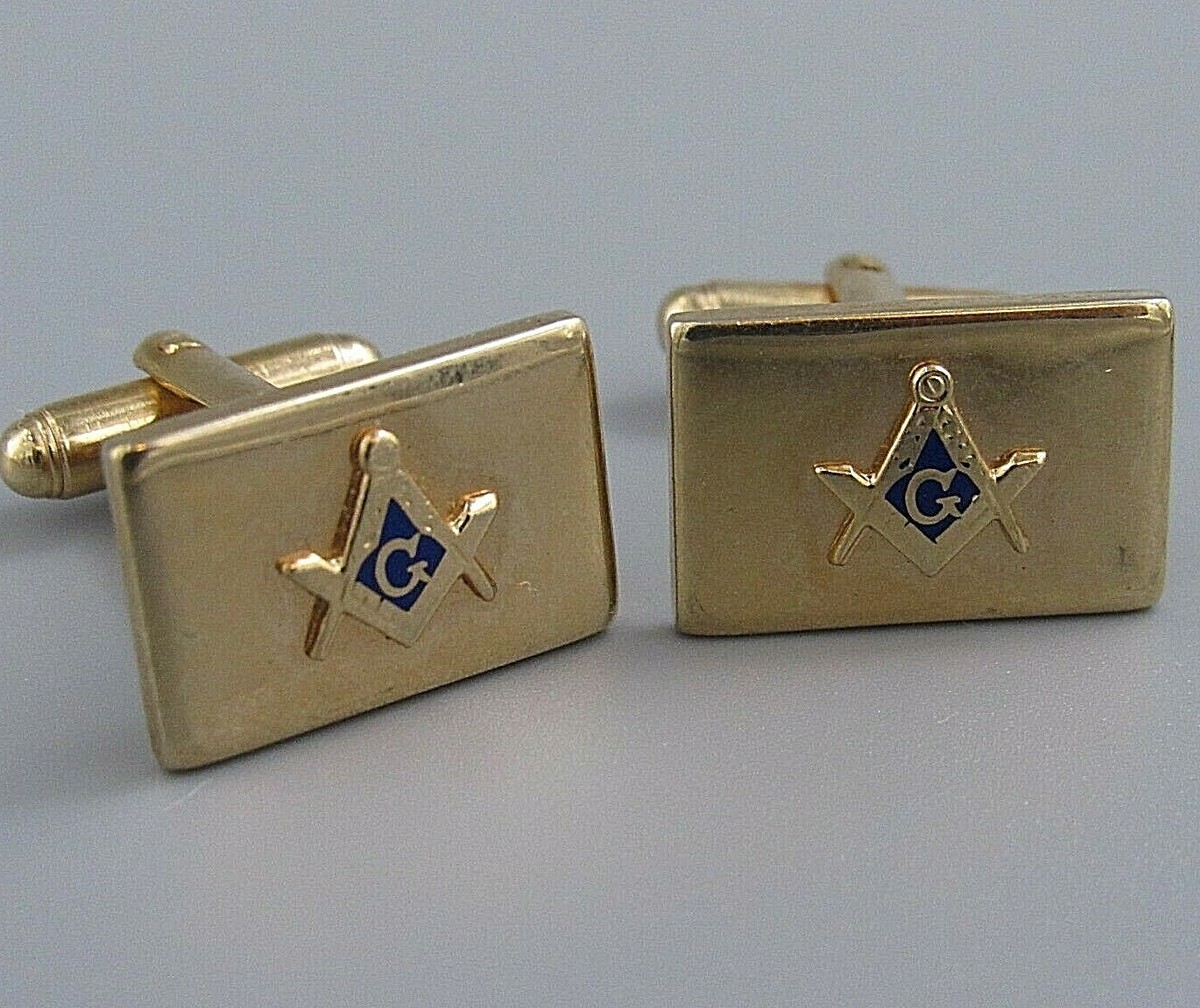 ▪️50’s【FREE MASONRY】ACCSESSORIES Mens Vintage CUFFLINKS MASONIC FREE MASON Costume Jewelry O89 | eBay