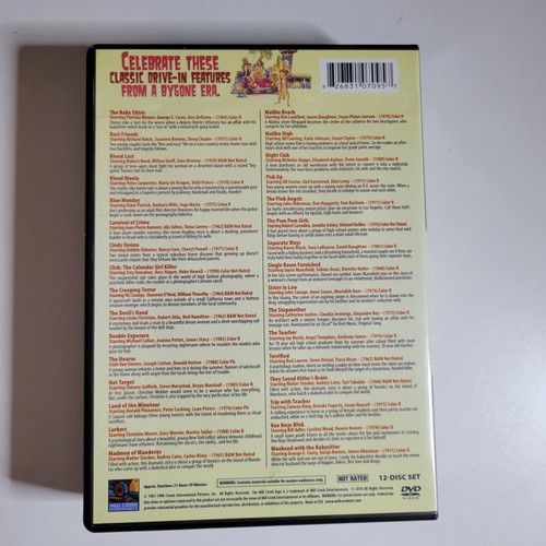 Drive-in Iconic Cult Classics 32 Movie Collection 12 Disc Set DVDs 1961-1990 - Foto 3 di 7