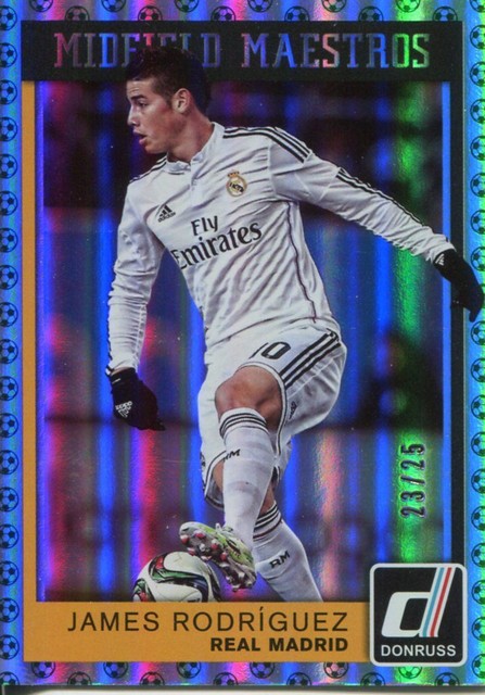 Donruss Soccer 2015 Green 25 Midfield Maestros Chase Card 12 James 