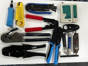 Lot(13) Of CCTV / CATV /COAXIAL  Installation, Repair Tools (Tested)