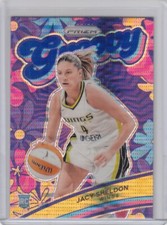 2024 Prizm WNBA Insert Groovy Blue Pulsar /199 JACY SHELDON RC #2 Wings