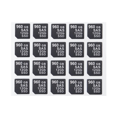 LOT OF 20 Capacity Sticker FOR DELL DXD9H X7K8W 14gen hard disk tray Caddy - Picture 25 of 58
