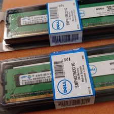 6 PCS Samsung 1GB 1Rx8 PC3 10600E DDR3 M391B2873FH0-CH9 ECC Server Ram Memory