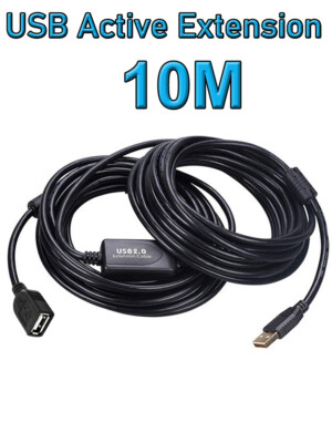 USB 2.0 Active Repeater Extender männlich zu weiblich Kabelkabel PC Mac 10M 