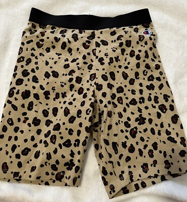 Champion Biker Shorts Women's M- Cheetah Print