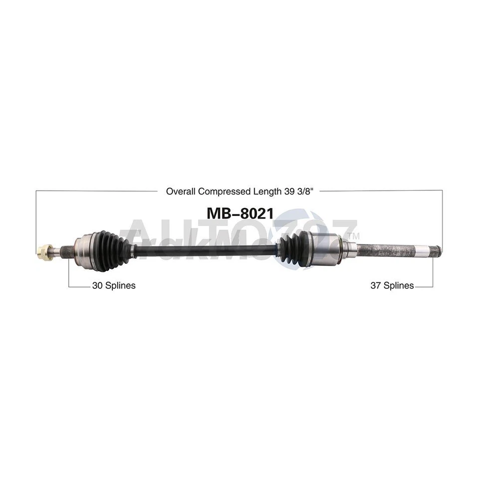 Front Driver Passenger Side CV Axle CV Joint Shaft For Mercedes-Benz ML450 2011 - Image 2 of 3