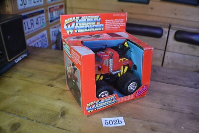 VINTAGE 1989 LANARD TOYS Mean Machine 4X4 MONSTER TRUCK BATTERIE SPIELZEUG verpackt