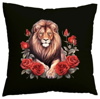 Kissenbezug Löwe Afrika Löwin Löwen Baby Simba Lion King Safari R Schwarz 404152