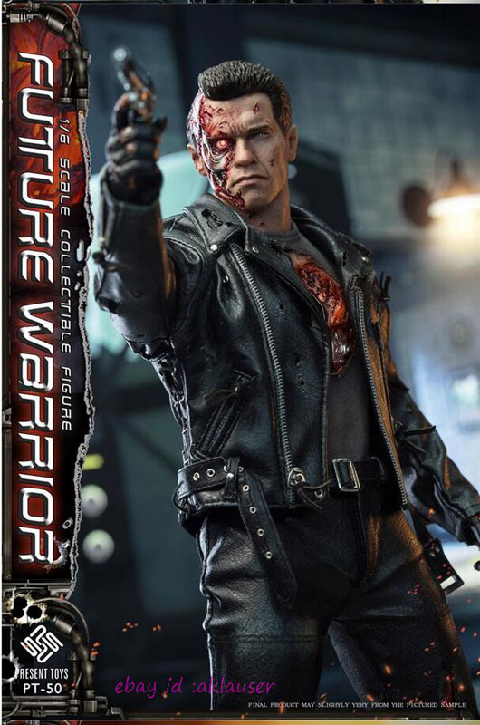 PRESENT TOYS フィギュア T-800 本革 Present Toys Pt-Sp51 1/6 Future Warrior Terminator T800 Deluxe