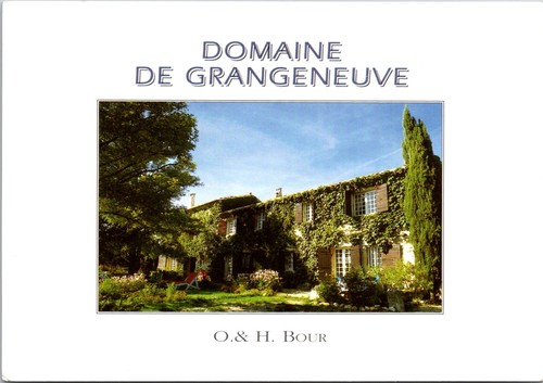Vintage Continental Card O & H Bour Domaine De Grangegeneuve Winery France