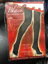 Black Fishnet Tights Seamless Pantyhose Adult Womens Halloween Costume Accessory