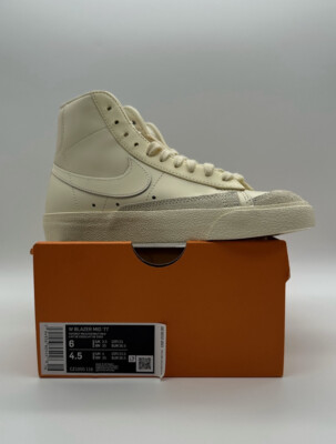 New Women's Nike Blazer Mid '77 Coconut Milk Off White Cream CZ1055-116 sz 6