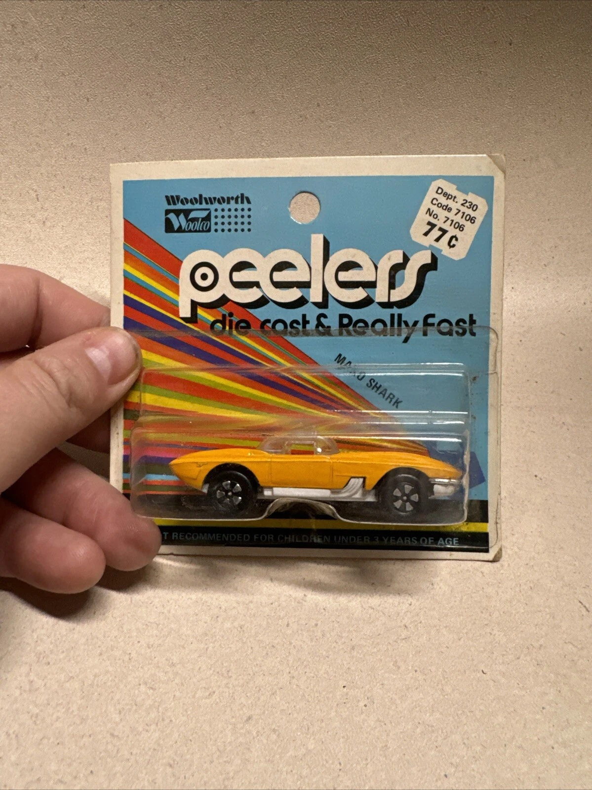 Vintage "RARE" Playart made for Woolworth/Peelers Mako Shark
