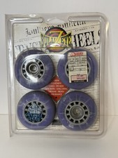 Bullzeye Inline Wheels Rollerblade Crystal Clear Skate Wheels Set Of 4 NEW USA