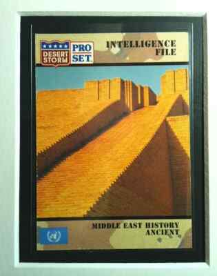 #143 Middle East History - Ancient 1991 Pro Set Desert Storm Intelligence File
