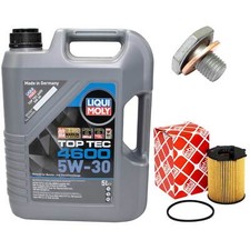 Motoröl Set 5W-30 5 Liter + Ölfilter + Schraube für Citroen Jumpy Mazda 5 1.6