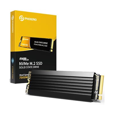 内蔵型SSD 511496 PHIXERO P7000PRO SSD 2TB NVMe PHIXERO P7000PRO 2TB NVME SSD, PCIe Gen4x4, M.2 2280 NVMe Internal