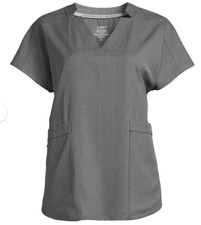 ClimateRight by Cuddl Duds Women  s Woven Twill V-Neck 6 Pocket Scrub Top 3X NWT
