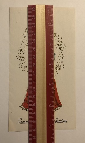 VTG Christmas Greeting Card Made In USA Paper Collectible 8753L 0C23 Glitter - Picture 5 of 6