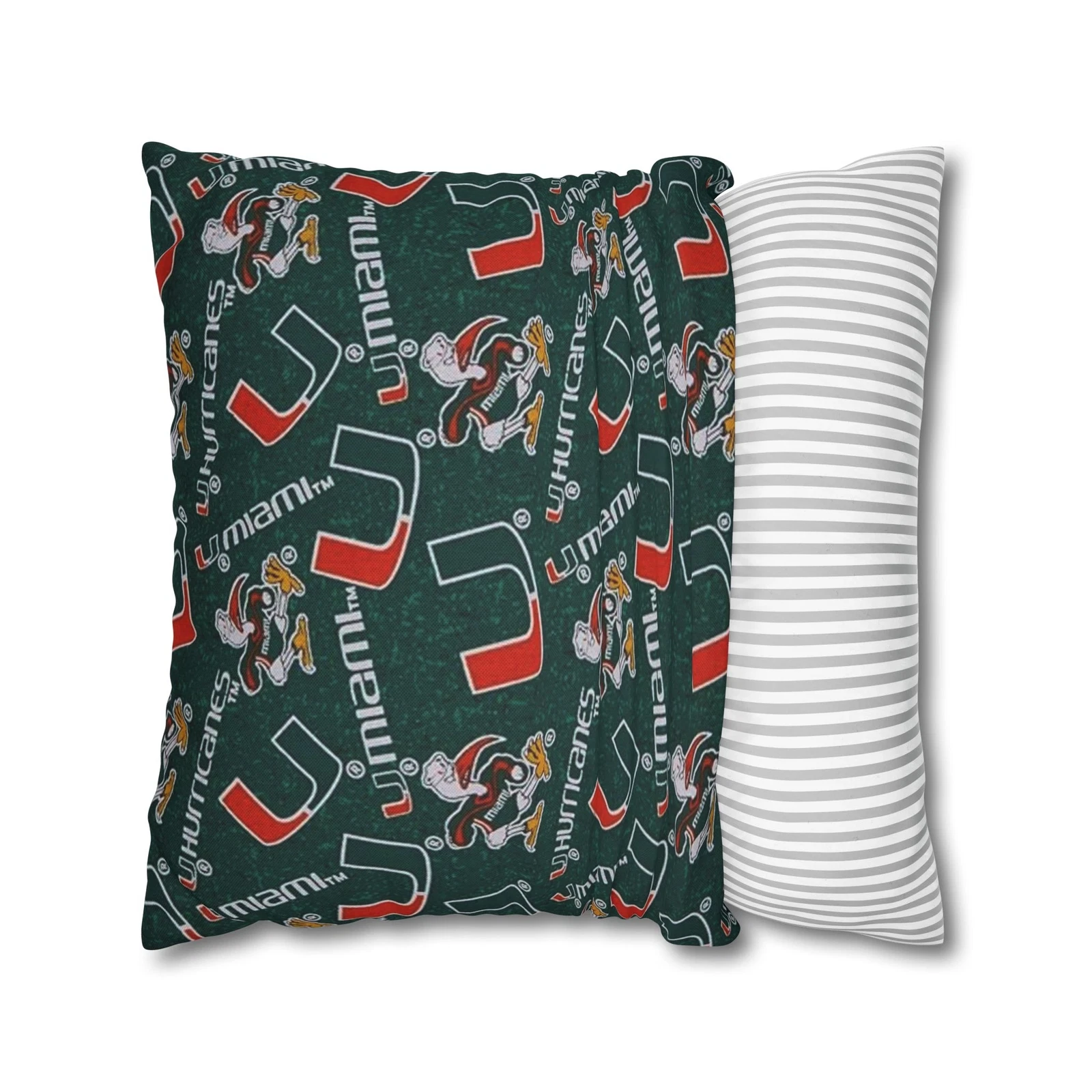 University of Miami Spun Square Pillowcase