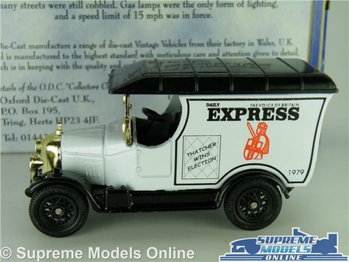 MORRIS BULLNOSE TRUCK LORRY VAN DAILY EXPRESS NEWSPAPER 1:64 APPROX OXFORD K8 - Picture 2 of 4