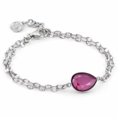 Damen Armband NOMINATION ALLURE 131140/011 Edelstahl Swarovski Rosa