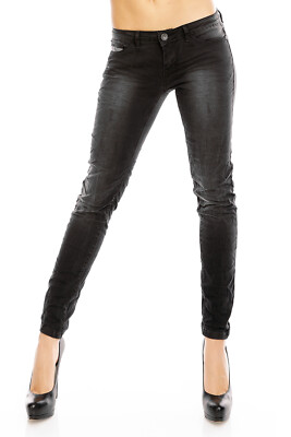 Women's pants jeans pants skinny skinny jeans slim denim look D8853I61033B10 black