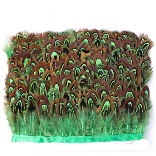 10Meter/lot RIngneck Pheasant Feathers Trim Ribbon Trimming Feathers Crafts DIY - Image 3 of 4