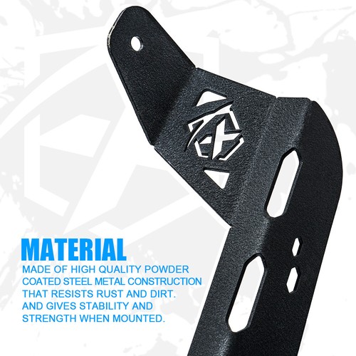 Xprite 50" Light Bar Mount Brackets for 2018-2023 Jeep Wrangler JL Gladiator JT - 第 3/7 張圖片