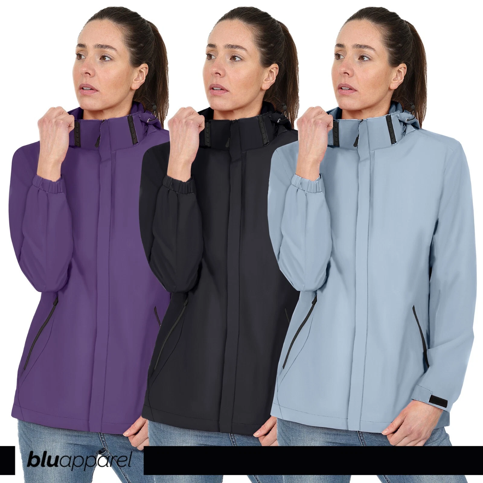 Ladies Mesh Lined Waterproof Rain Jacket Walking Hiking Everyday wear Jacket
Opens in a new window o
