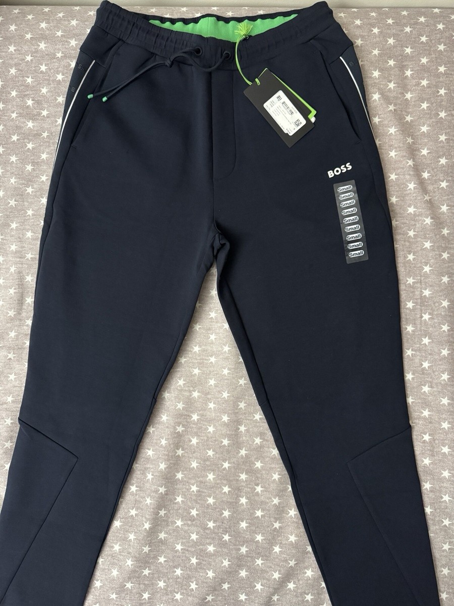 $158 HUGO BOSS Men’s Hadiko TRACKSUIT Sweater Pants Dark Blue Size S