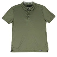 Truewerk Tech Polo Shirt Womens M Olive Green Stretch Performance