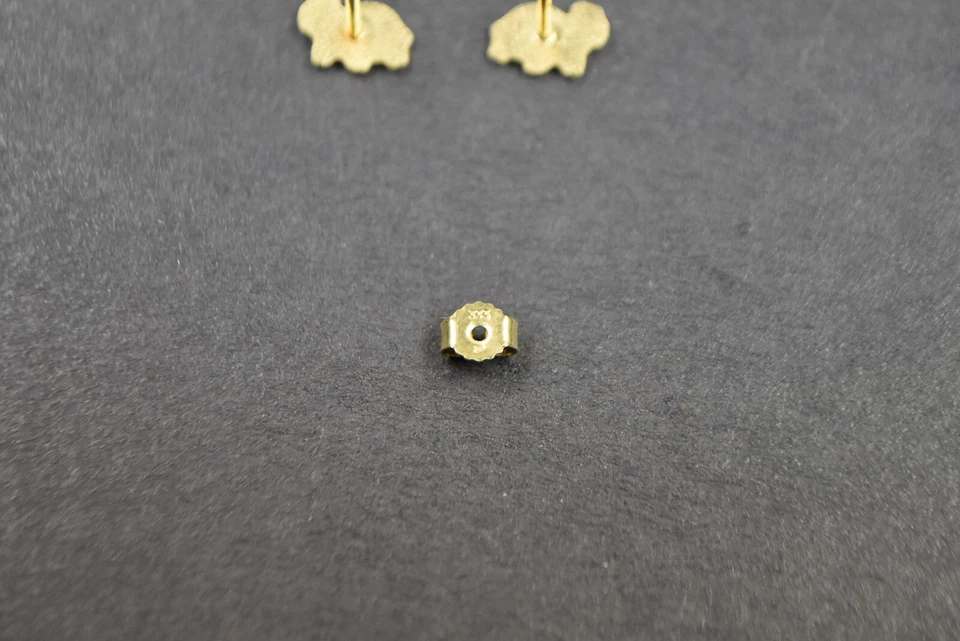 Paar Ohrstecker Gold 333 in Form von Schildkröten - Bild 4 von 4