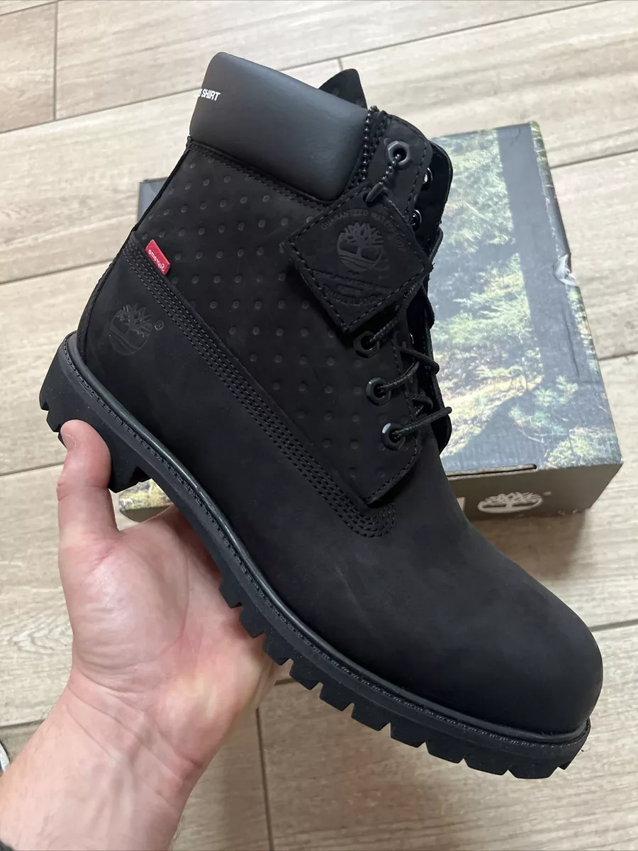 NEW Supreme Timberland COMME DES GARCONS CDG 6IN Premium Boots Black UK 10.5