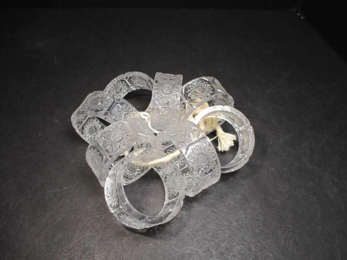 Lucite napkin rings sale