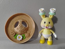 Vintage TOMY Tea Bunnies Playset Buttercup Honey Bunny  Matching Hat