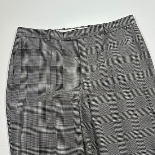 EUC J. Crew Wool Blend Glen Plaid Slim Dress Pants Career Trousers Size 2 - Picture 3 of 9