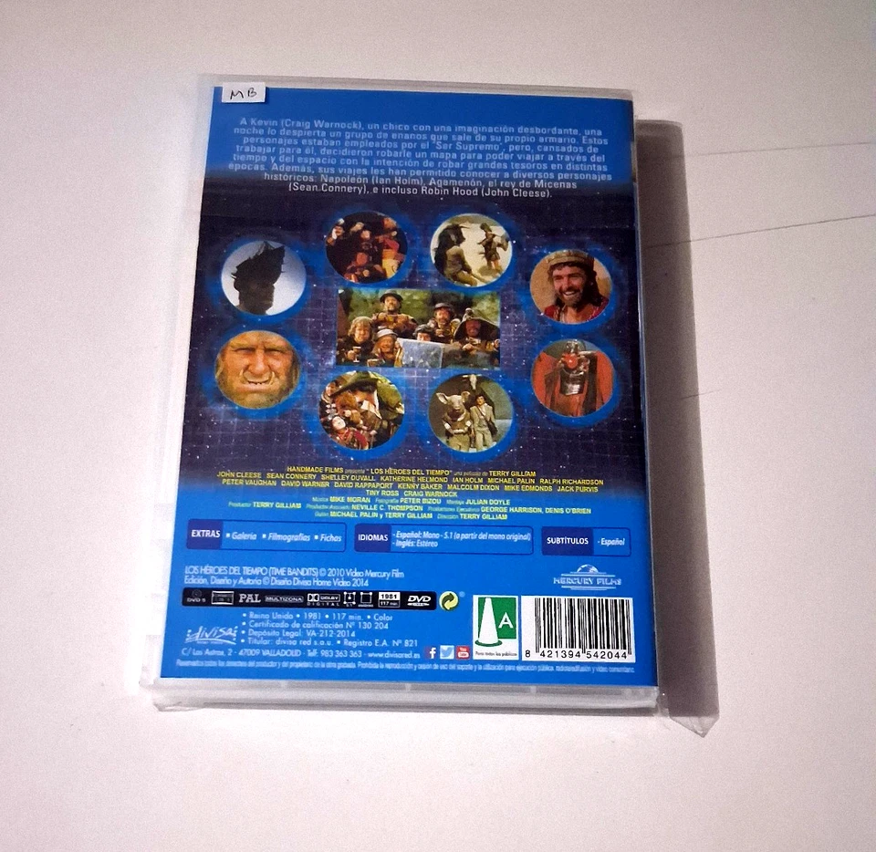 DVD "LOS HEROES DEL TIEMPO" MONTY PYTHON JOHN CLEESE SEAN CONNERY SHELLEY DUVALL - Imagen 2 de 2