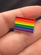 Flag Enamel Pin Rainbow LGBT PRIDE