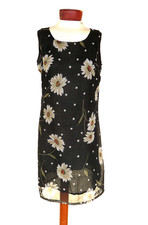 Talbots Daisy Sundress Slip Midi Shift Dress Sz M S Rayon Lined Cottagecore Boho