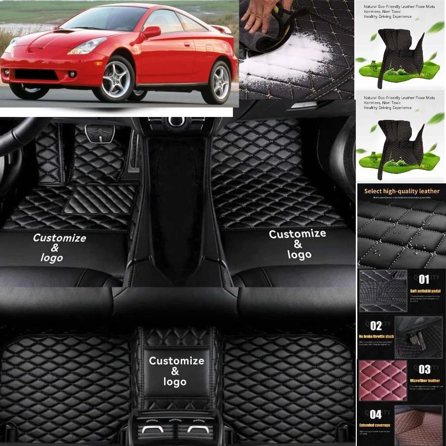 For Toyota Celica Car Floor Mats Custom Luxury Waterproof Auto Liners Carpets Foto 4 de 4