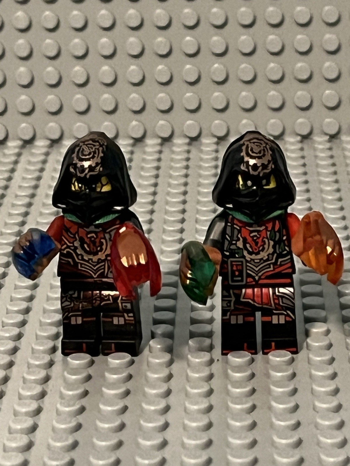 New Ninjago Time Twins (Krux / Acronix) Old Young Custom Lego Minifigures
