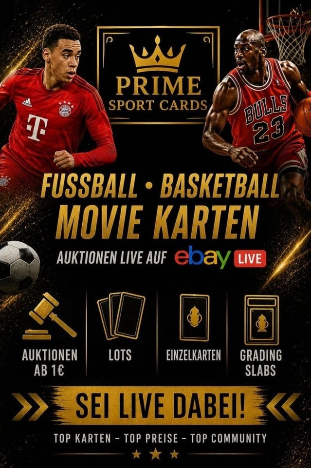 eBay Live Stream! Einzelkarten/Gradet Karten /Sticker