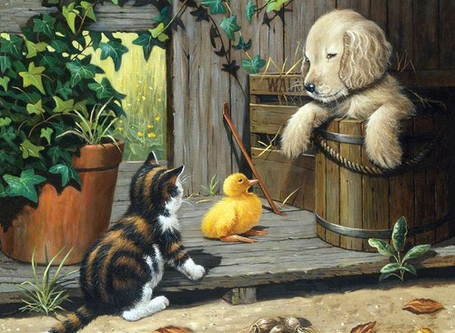 Junior Large Paint By Number Kit 15.25"X11.25" 3 Buddies - Picture 3 of 3