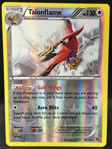 Talonflame - 96/114 - NM - XY - Steam Siege
